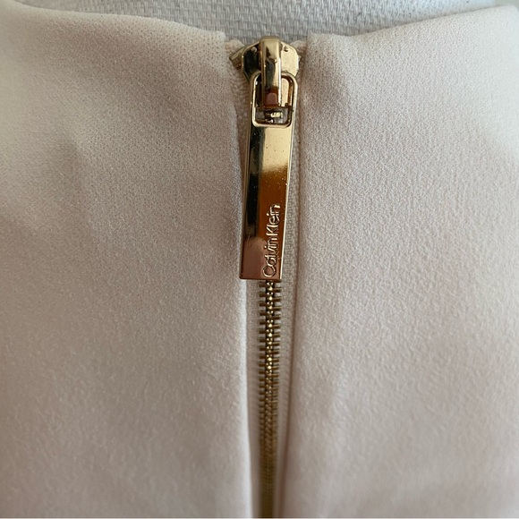 Calvin Klein Women’s High Low Scuba Dress In Light Pink Size 10 - Picture 9 of 11